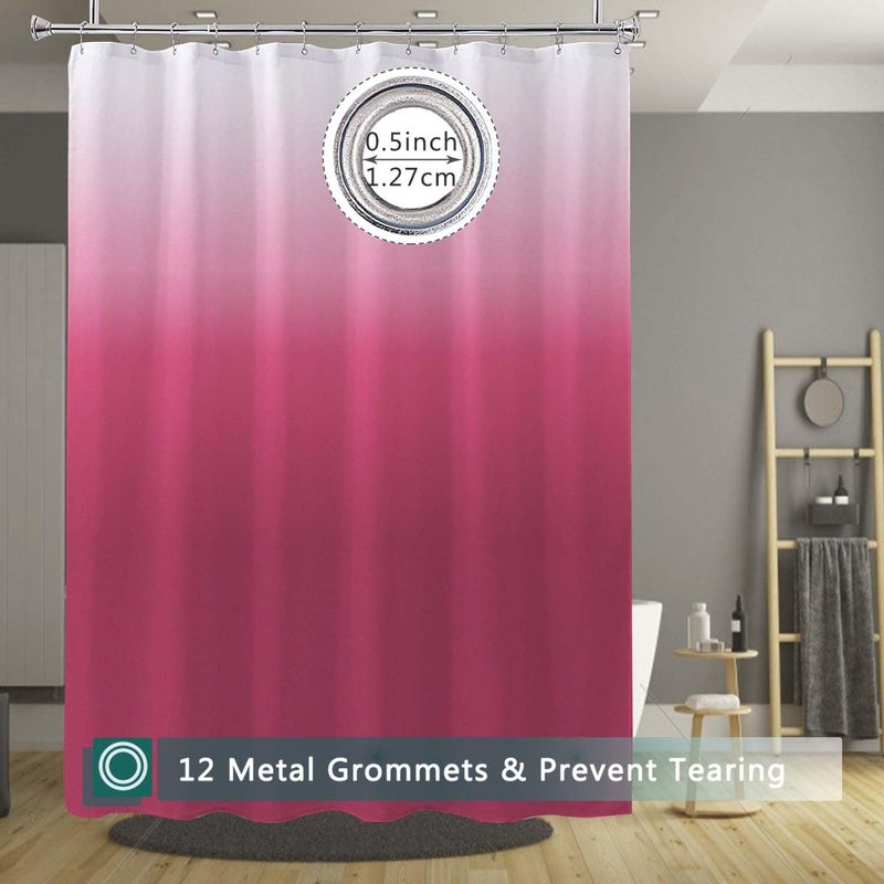 jssablo Shower Curtain Liner, 100% Waterproof Peva Shower Curtains with 3 Duty Heavy Bottom Magnets and 12 Rust Proof Grommets, 72x72 Weighted Shower Liner for Shower Stall, Bathtubs - Image 2